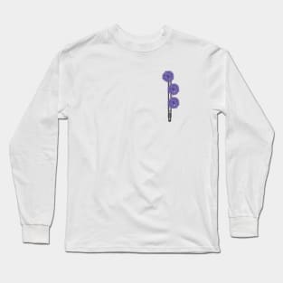 Cornflowers Are Visible from the Zipper Long Sleeve T-Shirt